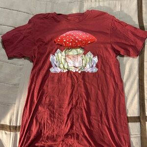 Fairycore Mushroom frog shirt
